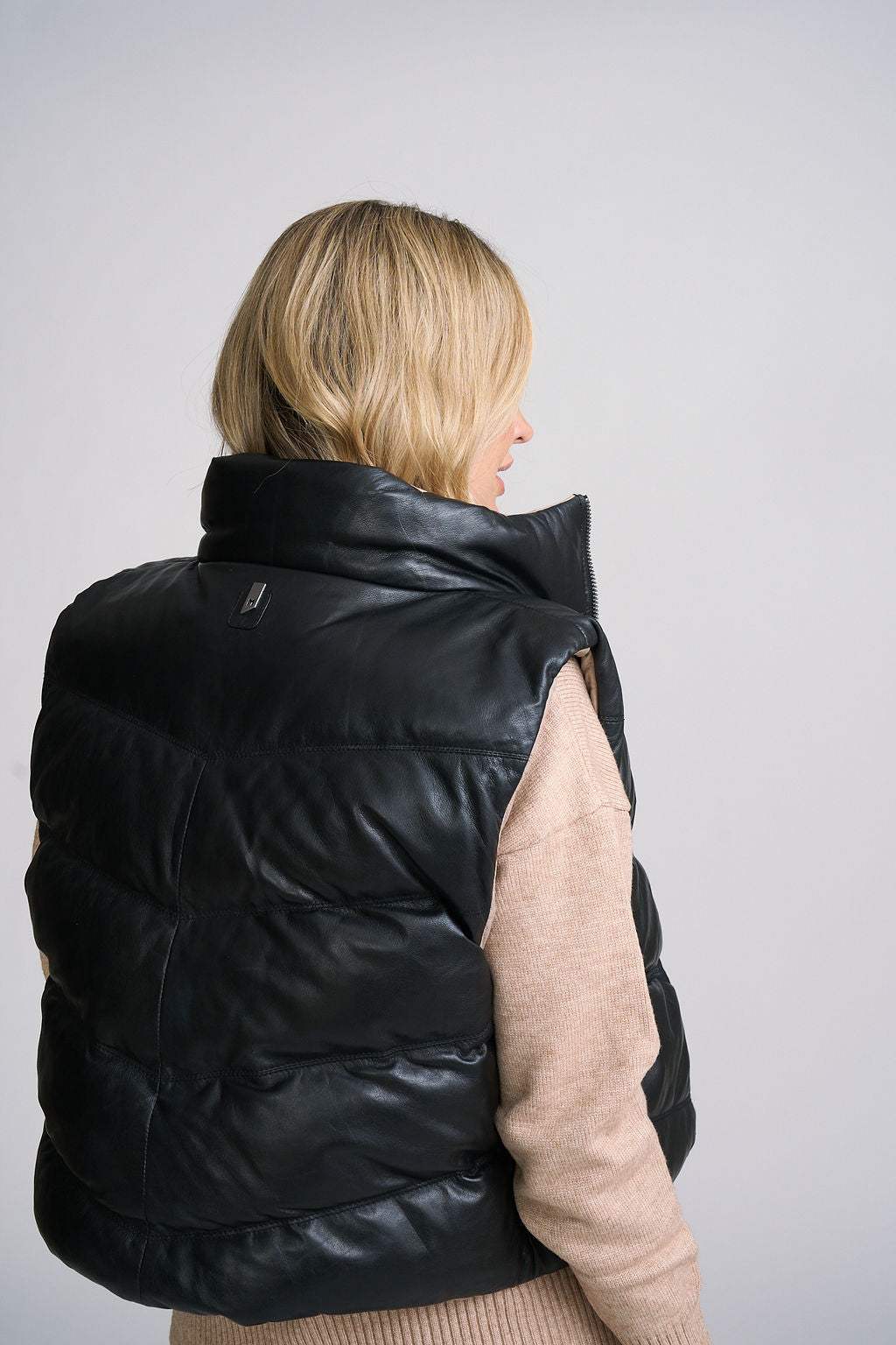 Ellen OS Leather Vest - Reversible - mauritiusleather - Flyclothing LLC