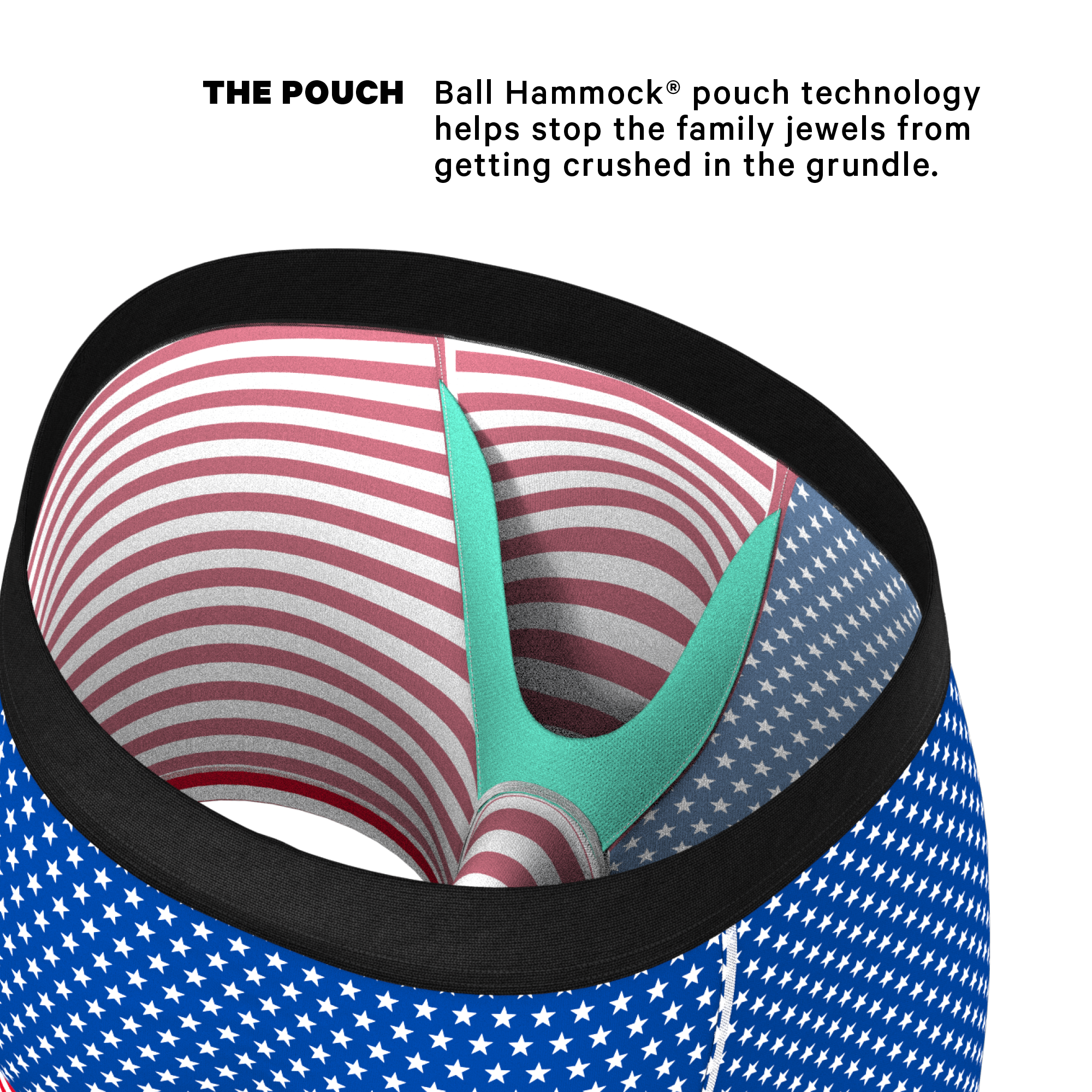 The Ellis Island | USA Flag Ball Hammock® Pouch Underwear