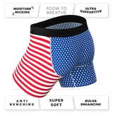 The Ellis Island | USA Flag Ball Hammock® Pouch Underwear With Fly