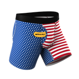 The Ellis Island | USA Flag Ball Hammock® Pouch Underwear With Fly