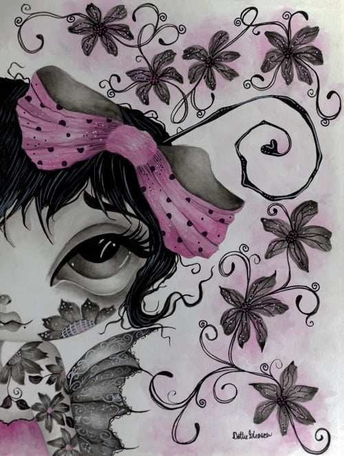 Black Market Art Company Elodei Flower Fairy Print - Black Market Art Company - Flyclothing LLC