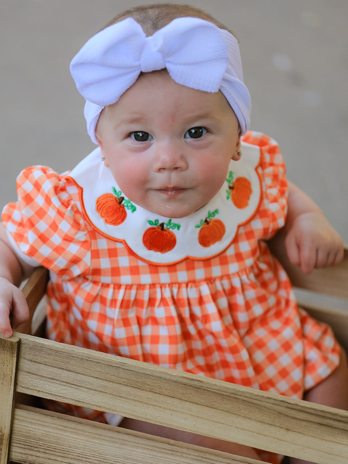 Thanksgiving Halloween Pumpkin Puff Sleeve Girls Bloomer Set - Rylee Faith Designs - Flyclothing LLC