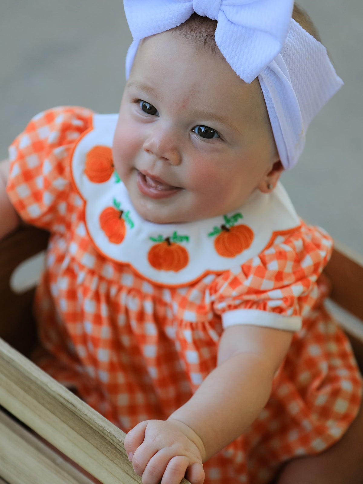 Thanksgiving Halloween Pumpkin Puff Sleeve Girls Bloomer Set - Rylee Faith Designs - Flyclothing LLC