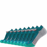8 Pairs Emerald - Run Ankle Midweight Merino Wool Sock - GRIP6 - Flyclothing LLC
