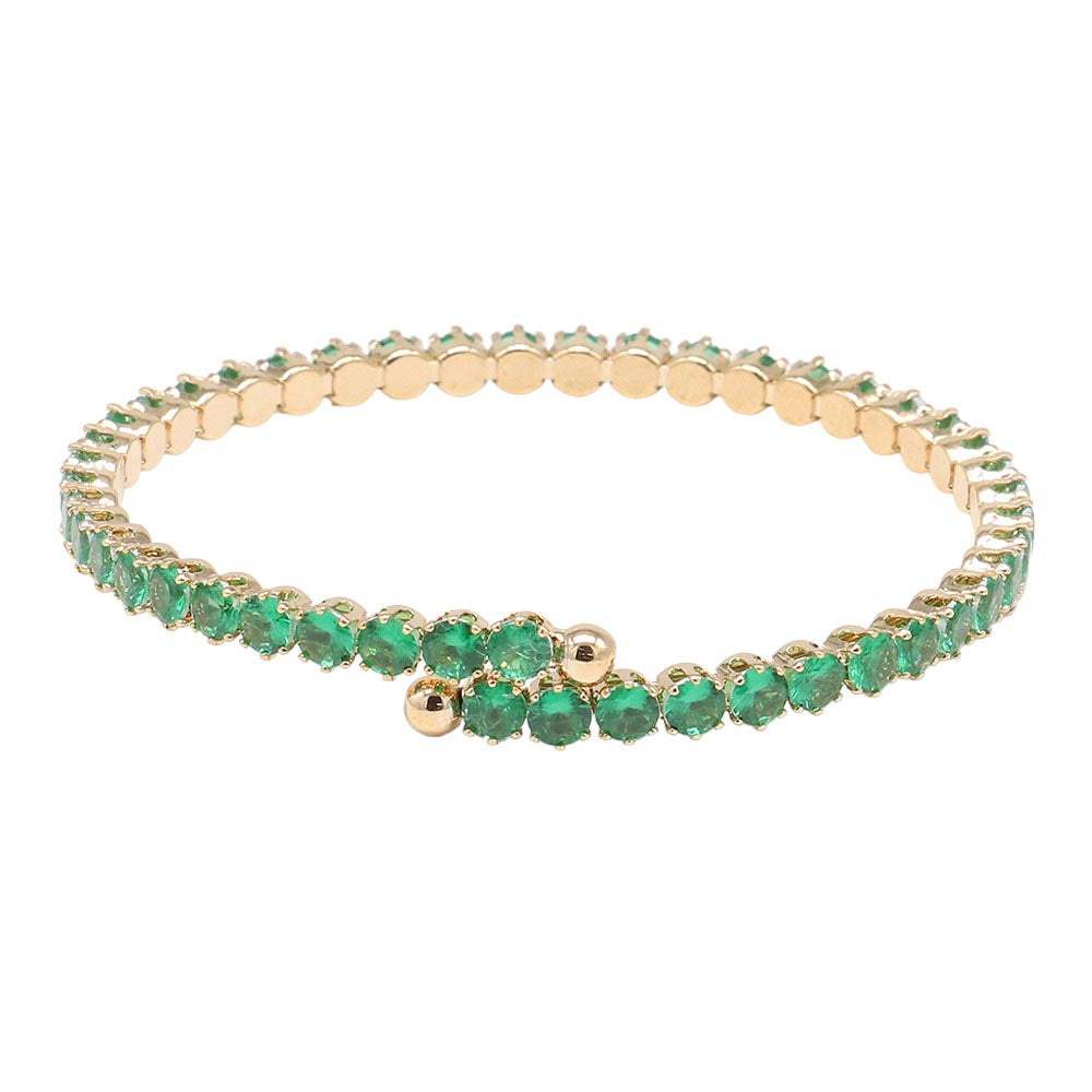 CZ Round Cluster Evening Bracelet - Madeline Love - Flyclothing LLC