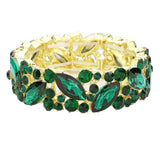 Crystal Glass Marquise Evening Stretch Bracelet - Madeline Love - Flyclothing LLC