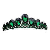 Crystal Glass Teardrop Cluster Princess Tiara - Madeline Love - Flyclothing LLC