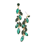 Crystal Marquise Cluster Drop Evening Earrings - Madeline Love - Flyclothing LLC