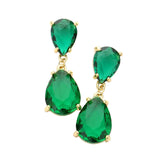 Double Teardrop Link Dangle Evening Earrings - Madeline Love - Flyclothing LLC