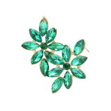 Floral Marquise Stone Cluster Evening Earrings - Madeline Love - Flyclothing LLC