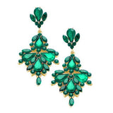 Glass Crystal Statement Evening Earrings - Madeline Love - Flyclothing LLC