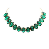 Oval Stone Evening Necklace - Madeline Love - Flyclothing LLC