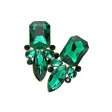 Square Marquise Stone Cluster Evening Earrings - Madeline Love - Flyclothing LLC