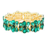 Teardrop Cluster Stretch Evening Bracelet - Madeline Love - Flyclothing LLC