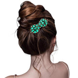 Teardrop Stone Cluster Bow Hair Comb - Madeline Love - Flyclothing LLC