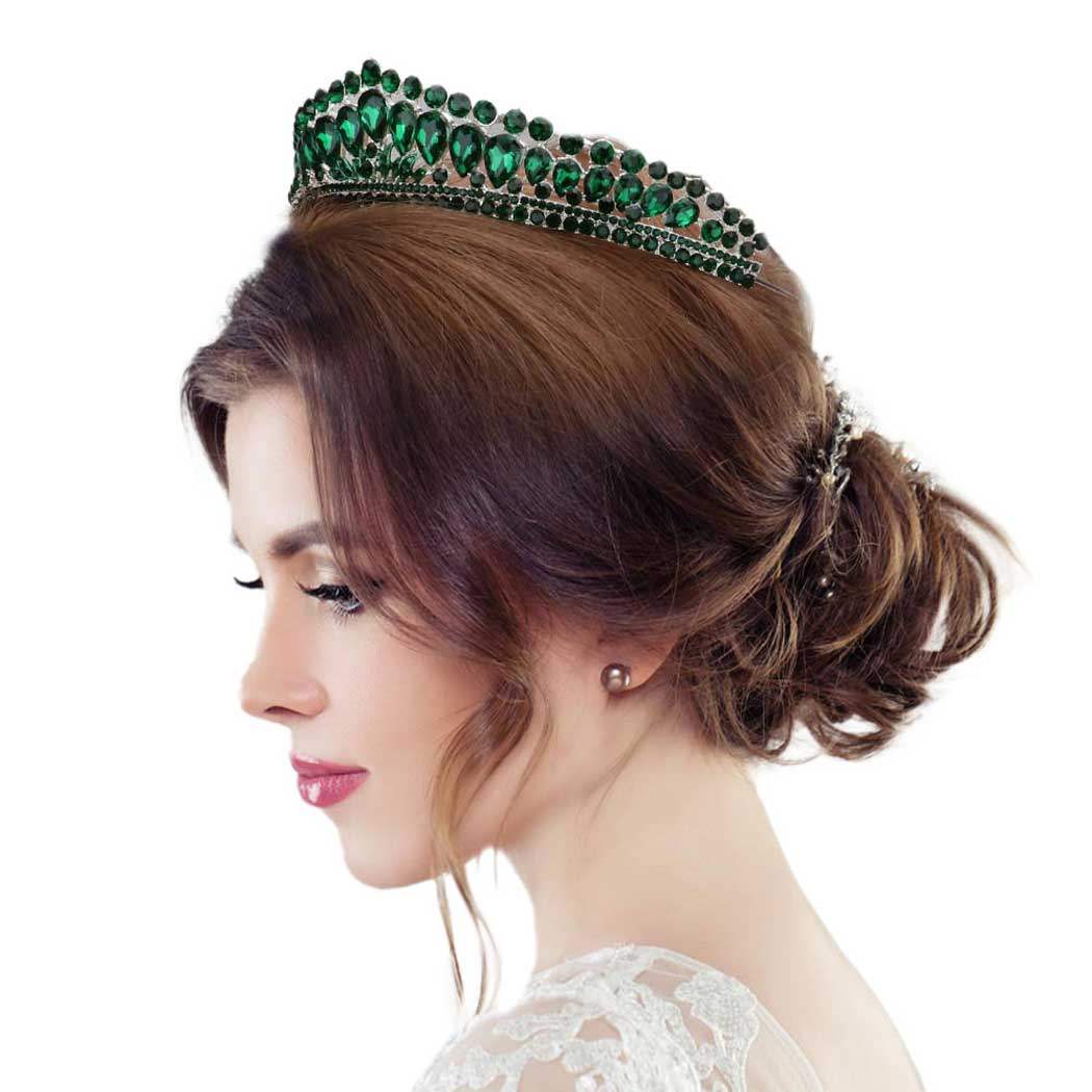 Teardrop Stone Cluster Princess Tiara - Madeline Love - Flyclothing LLC