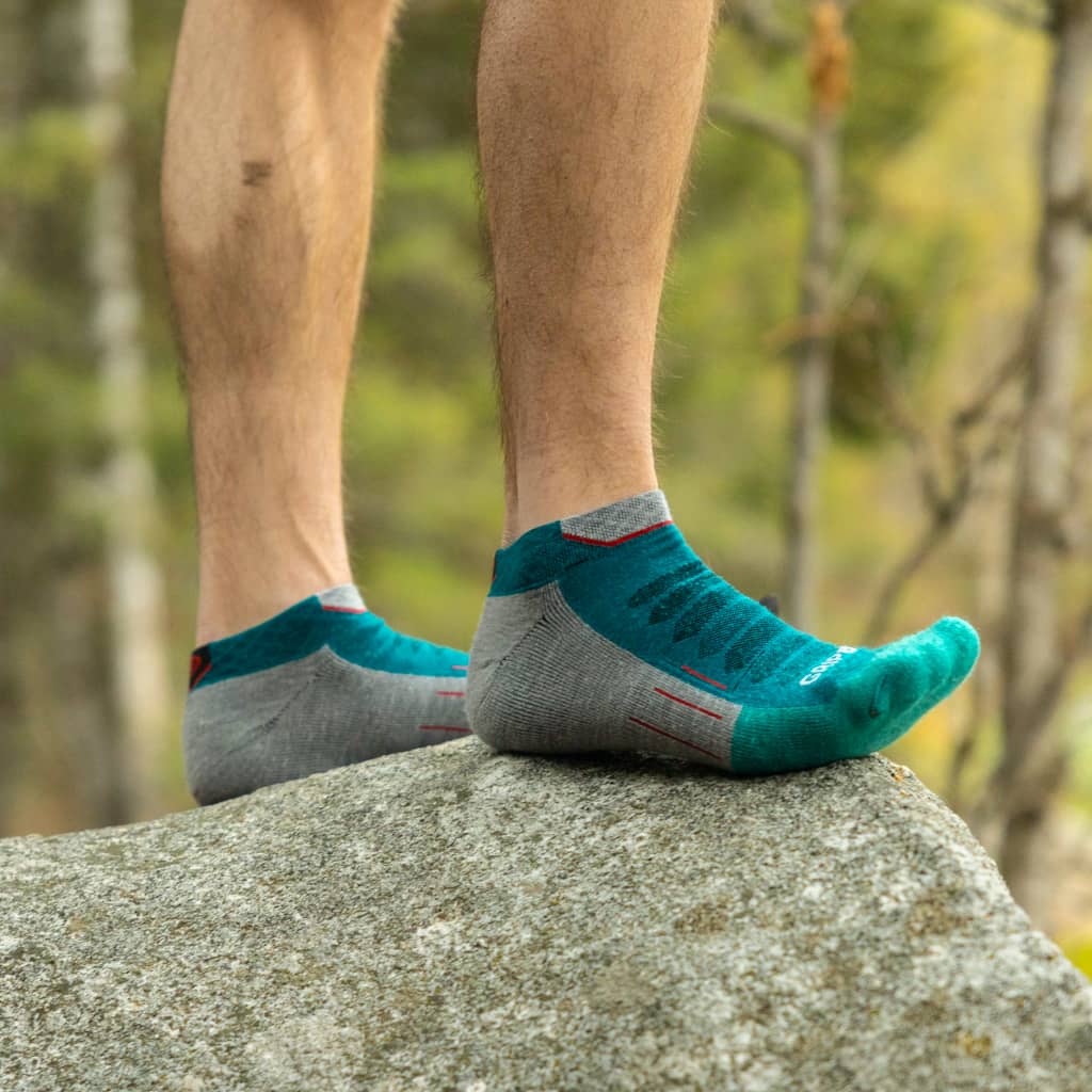 Emerald - Run Ankle Midweight Merino Wool Sock - GRIP6 - Flyclothing LLC
