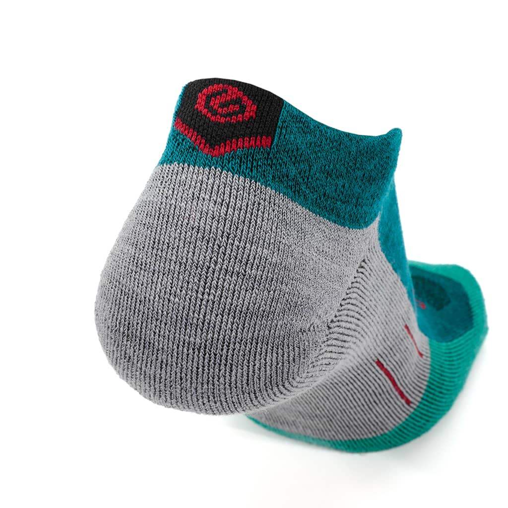 Emerald - Run Ankle Midweight Merino Wool Sock - GRIP6 - Flyclothing LLC