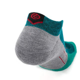 8 Pairs Emerald - Run Ankle Midweight Merino Wool Sock - GRIP6 - Flyclothing LLC