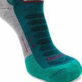 3 Pack Emerald - Run Ankle Midweight Merino Wool Sock - GRIP6 - Flyclothing LLC