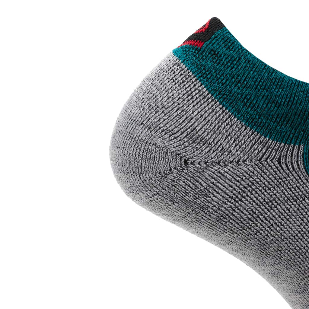 3 Pack Emerald - Run Ankle Midweight Merino Wool Sock - GRIP6 - Flyclothing LLC