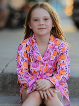 Mommy & me Halloween Pumpkin Pajama Set - Rylee Faith Designs - Flyclothing LLC