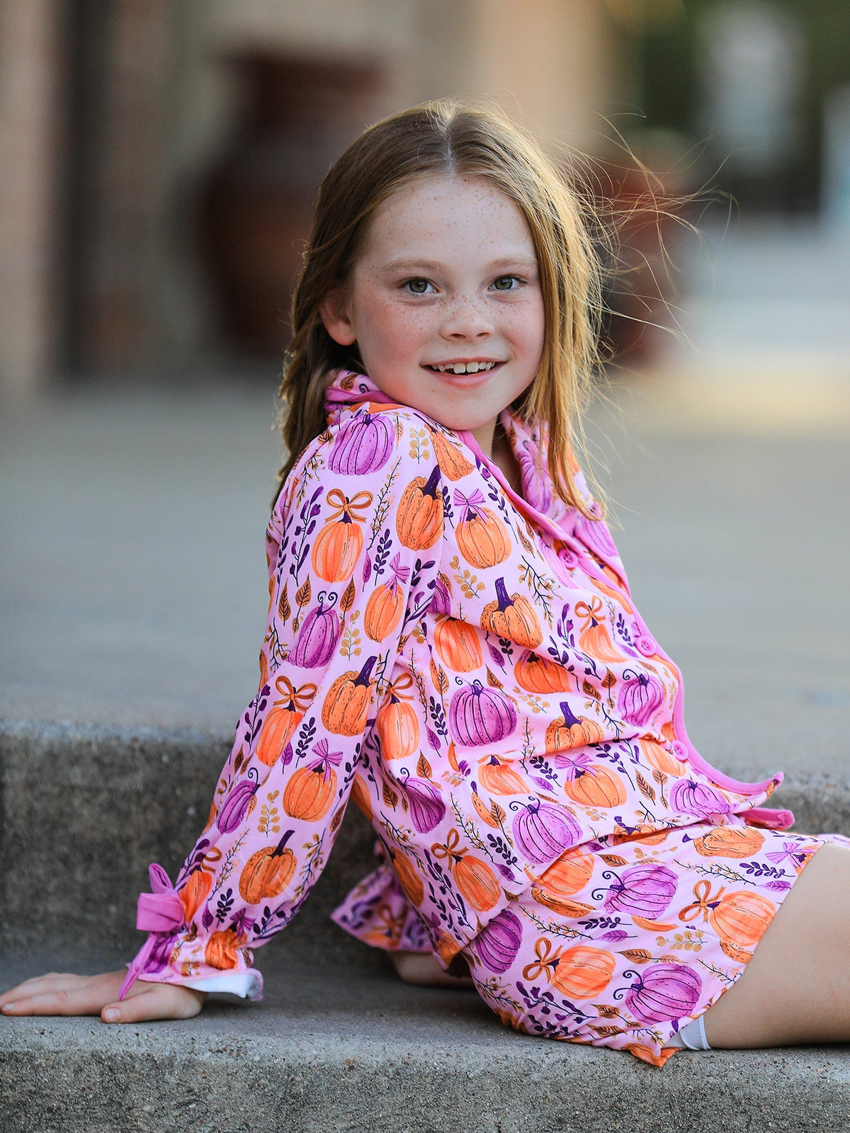Mommy & me Halloween Pumpkin Pajama Set - Rylee Faith Designs - Flyclothing LLC