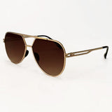 Untangled X Emily - Tangle Free - Brown Aviator Sunglasses - TopFoxx - Flyclothing LLC