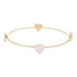Enamel Heart Pointed Bangle Bracelet - Madeline Love - Flyclothing LLC