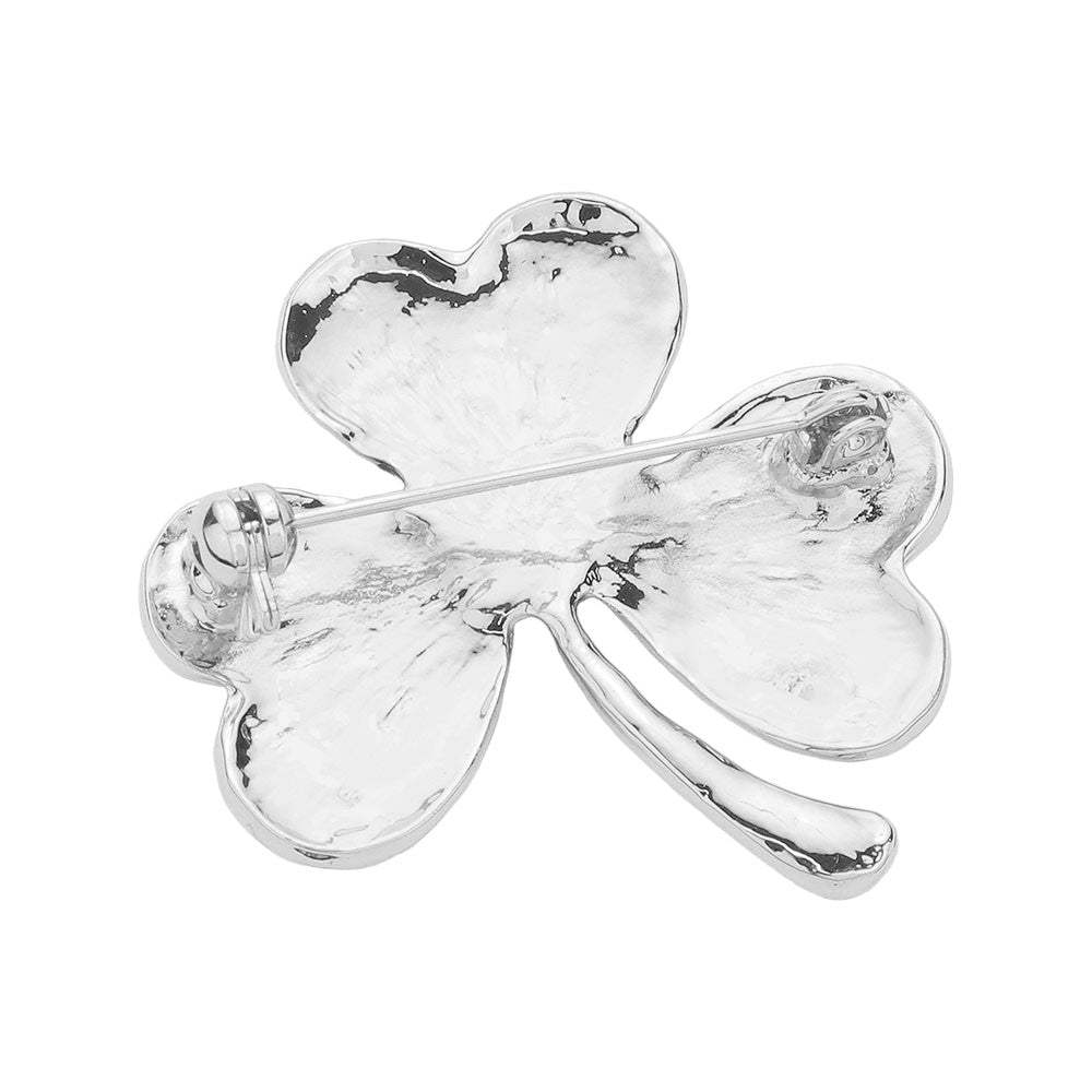 Epoxy Shamrock Clover Pin Brooch - Madeline Love - Flyclothing LLC