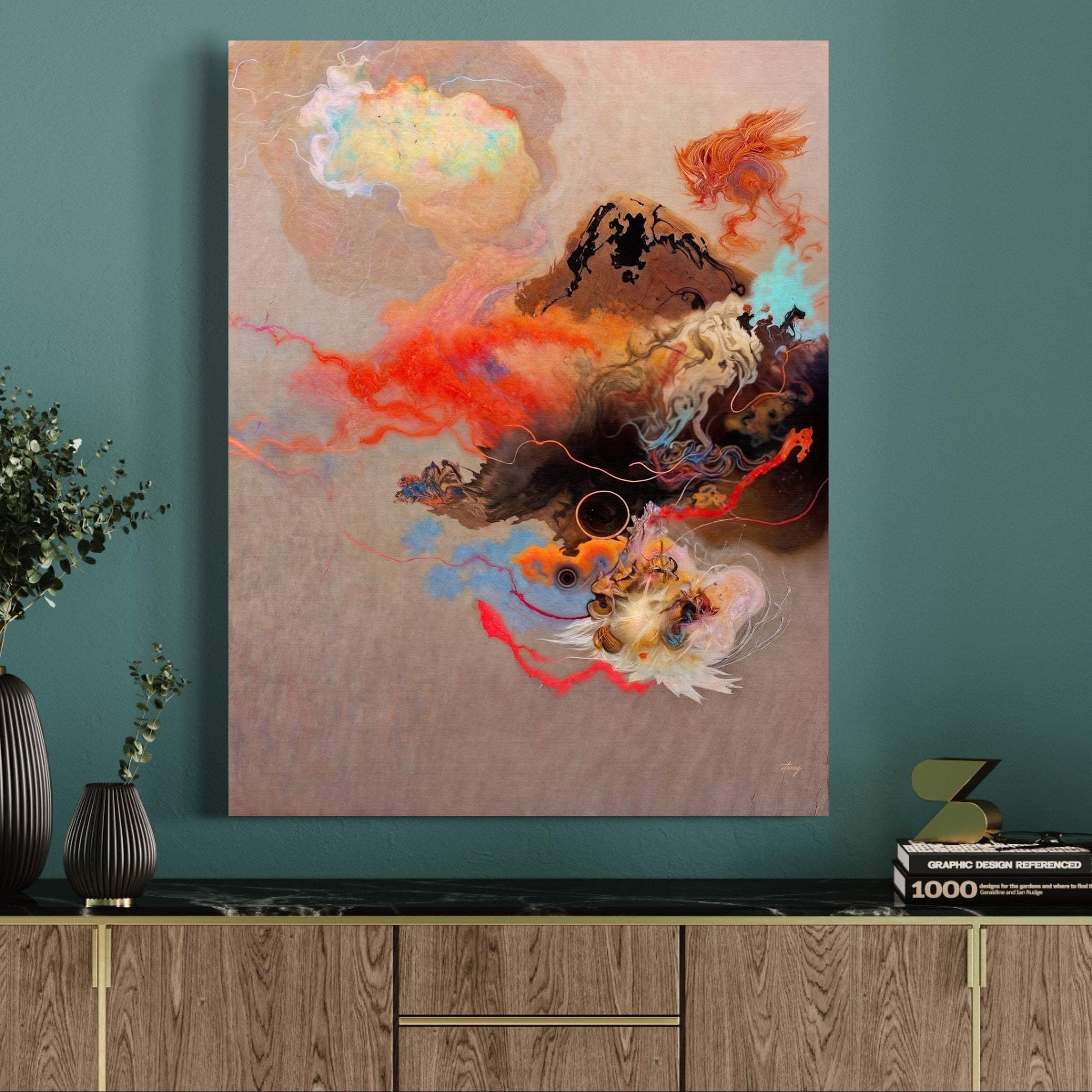 Canvas Print: "Ethereal Unfolding" - Tailored Canvases - Flyclothing LLC