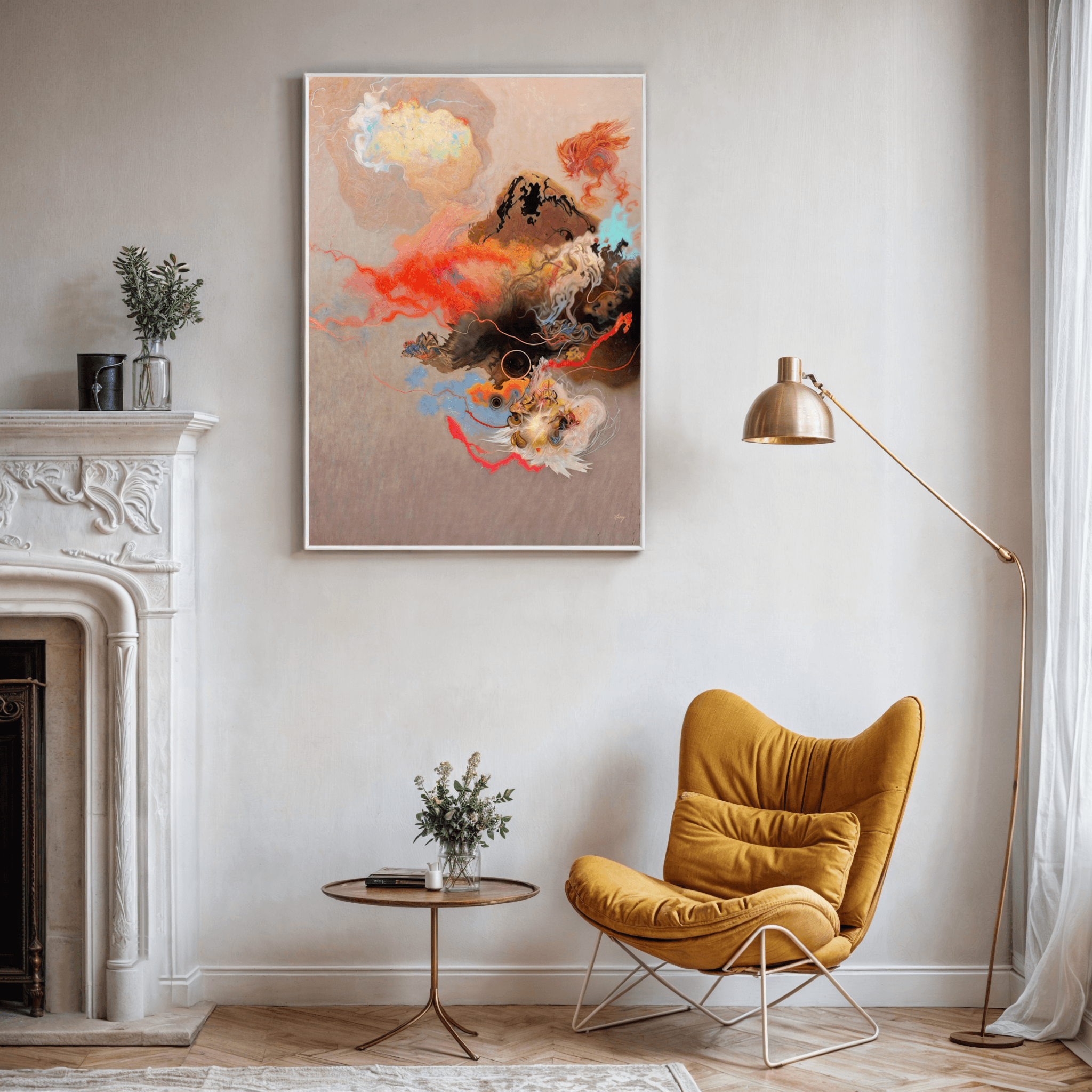 Canvas Print: "Ethereal Unfolding" - Tailored Canvases - Flyclothing LLC