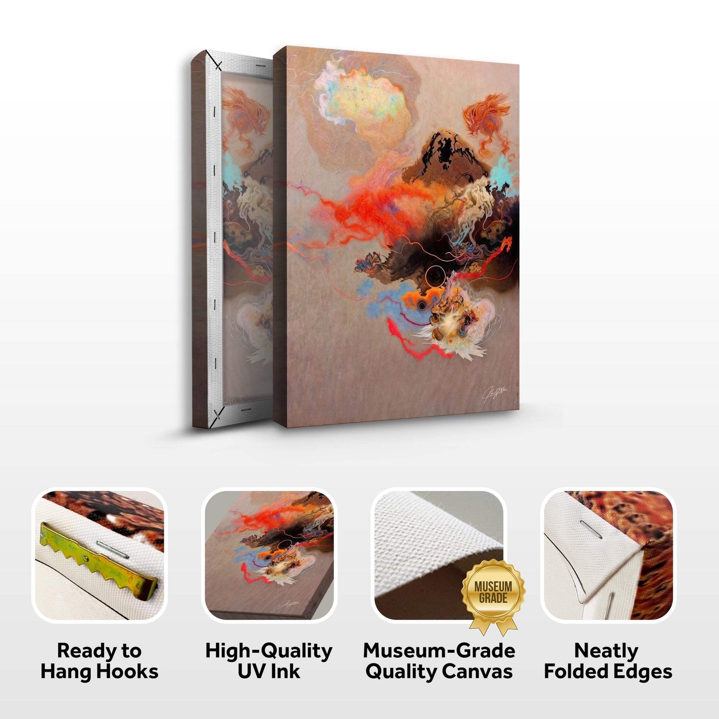 Canvas Print: "Ethereal Unfolding" - Tailored Canvases - Flyclothing LLC