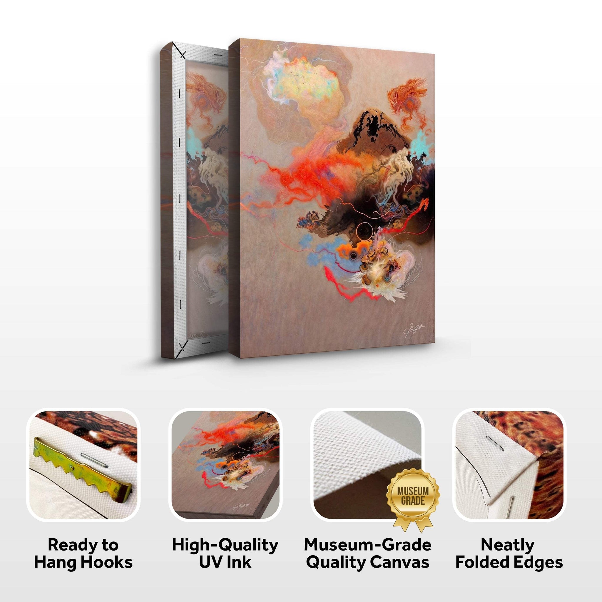 Canvas Print: "Ethereal Unfolding" - Tailored Canvases - Flyclothing LLC