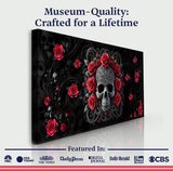 3D Vintage Skull Wall Art II - Tailored Canvases - Flyclothing LLC