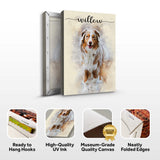 Pet Memorial Watercolor Portrait Sign II - Tailored Canvases - Flyclothing LLC