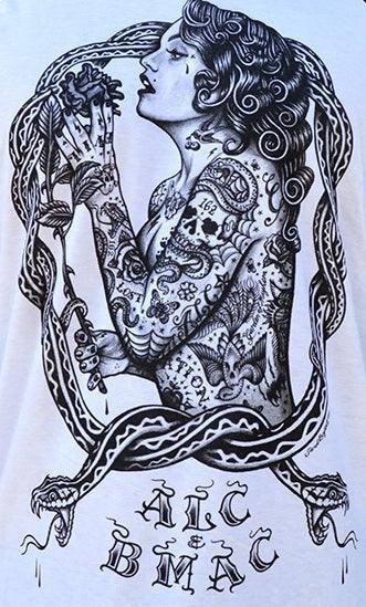 Jarad Bryant Eve Men's White Tank Top - Lowbrow Art Company