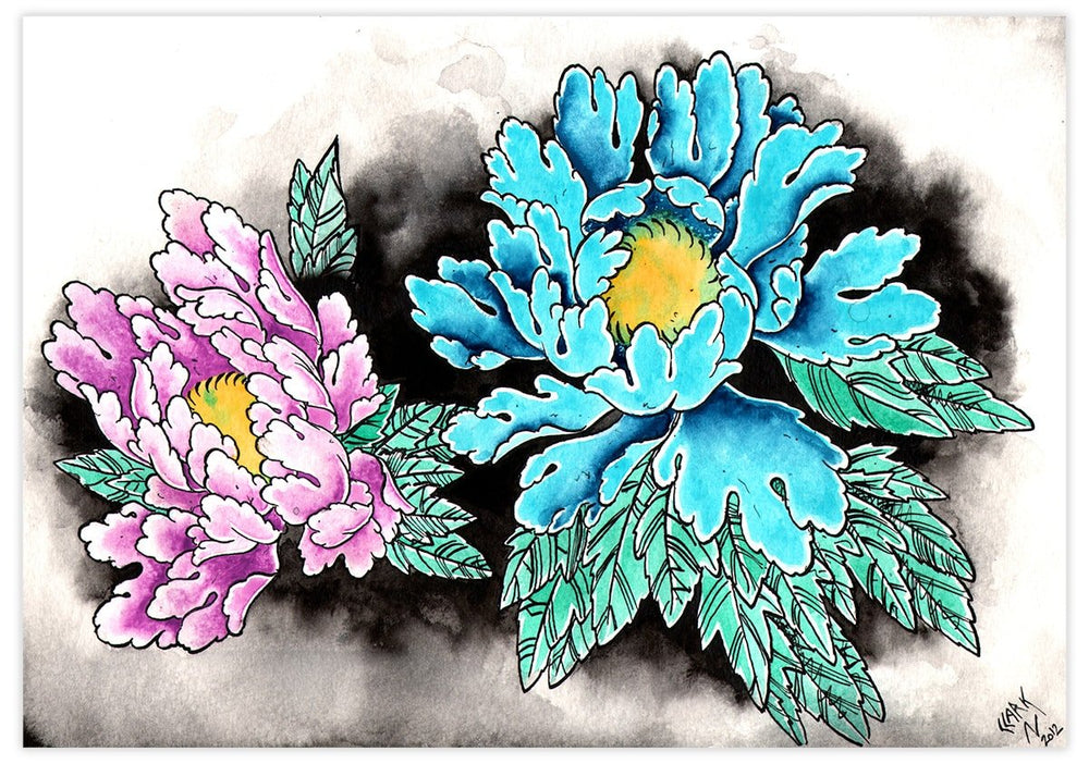 Black Market Art Company Evening Botan Print