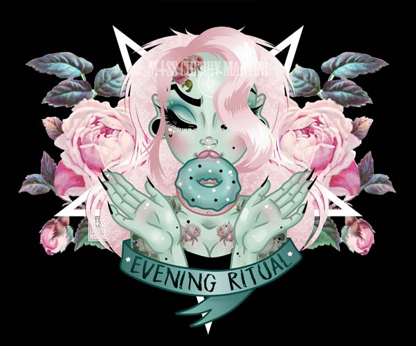 Black Market Art Company Evening Ritual Print
