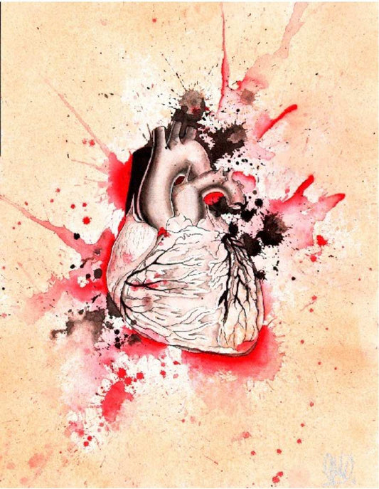 Black Market Art Company Exploding Heart Print - Black Market Art Company - Flyclothing LLC