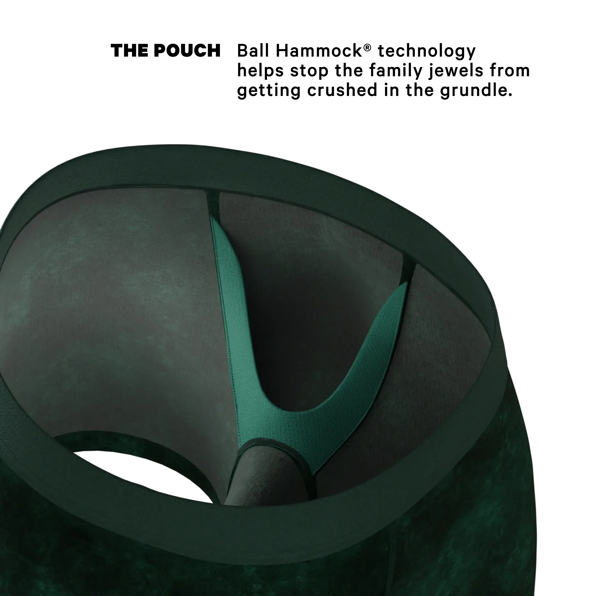 The Extravagance | Dark Green Velvet Ball Hammock Pouch® Boxer - Shinesty - Flyclothing LLC