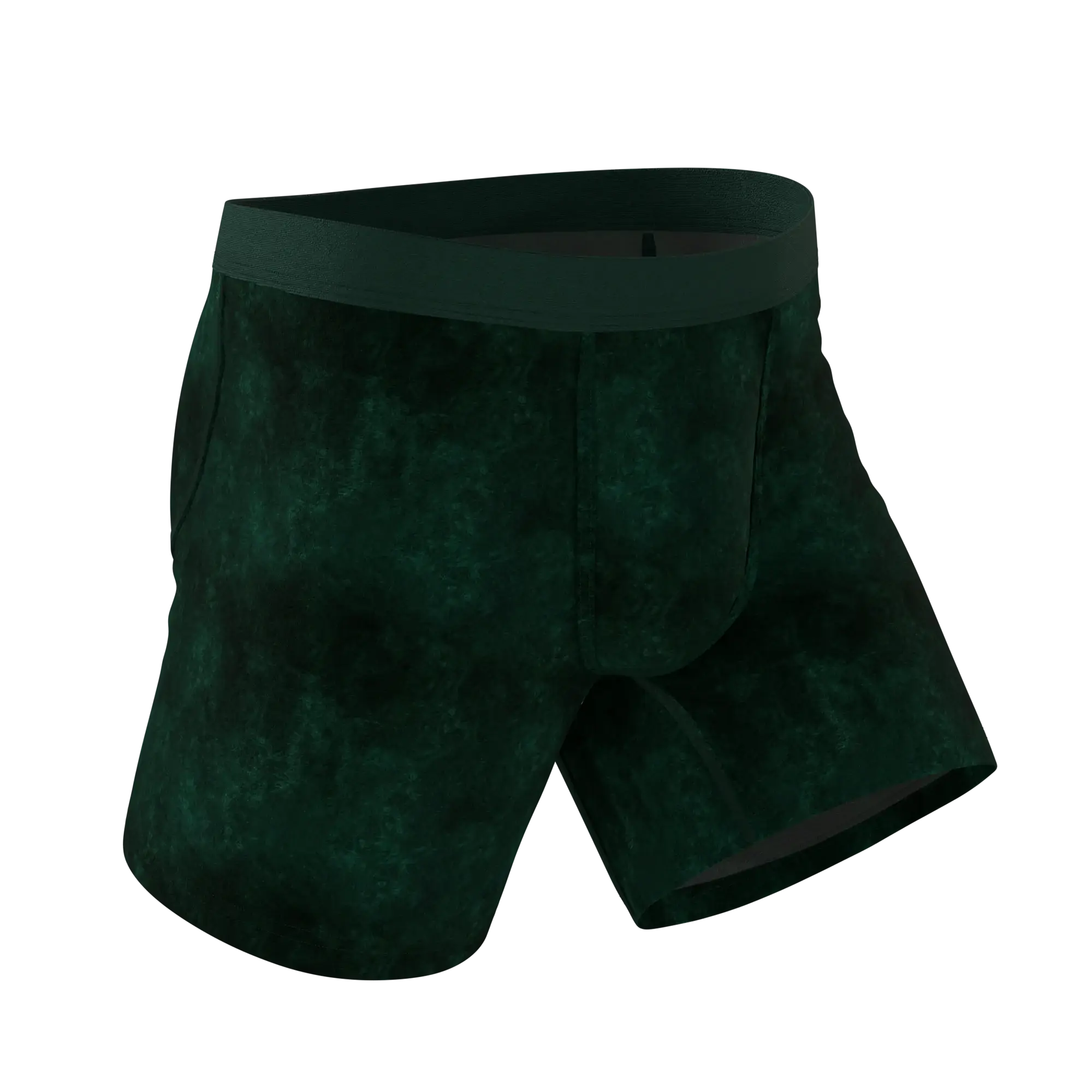 The Extravagance | Dark Green Velvet Ball Hammock Pouch® Boxer - Shinesty - Flyclothing LLC