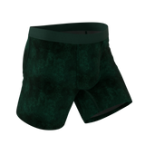 The Extravagance | Dark Green Velvet Ball Hammock Pouch® Boxer - Shinesty - Flyclothing LLC