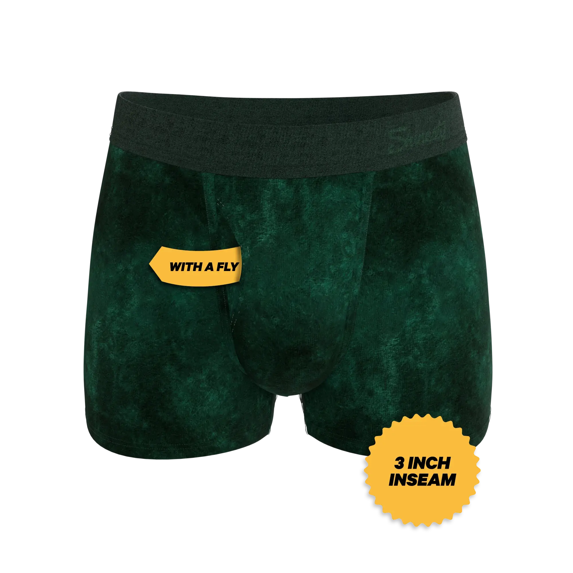 The Extravagance | Dark Green Velvet Trunk Underwear - Shinesty - Flyclothing LLC