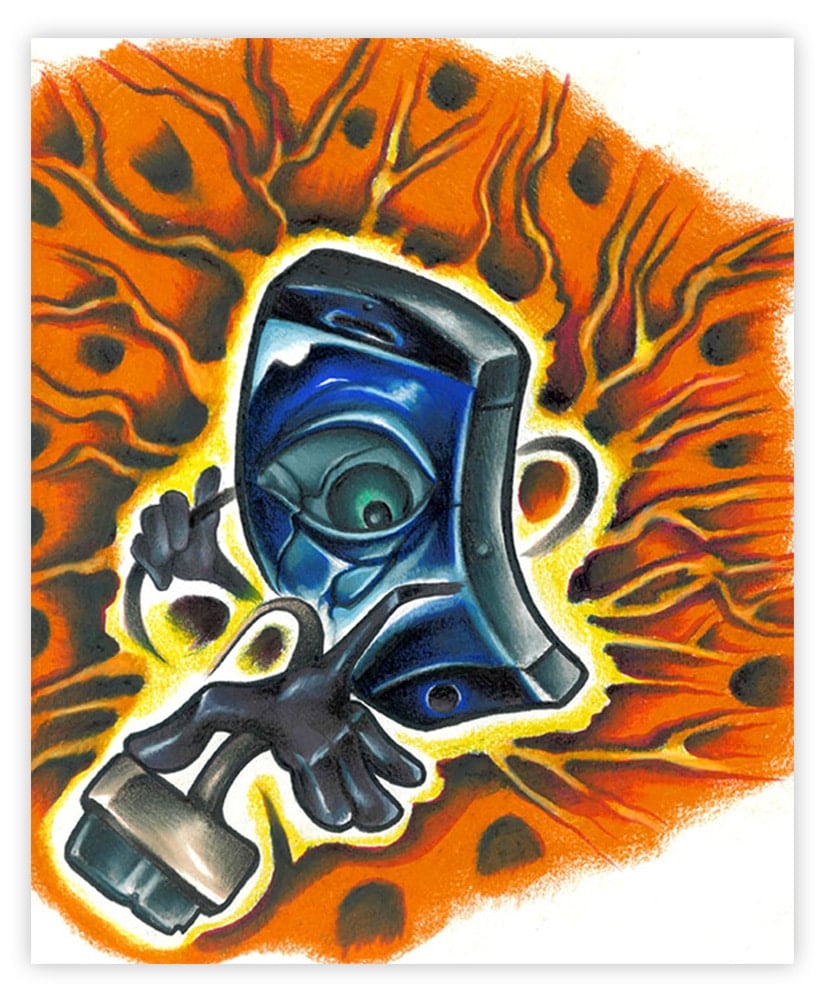 Black Market Art Company Eye Phone Print