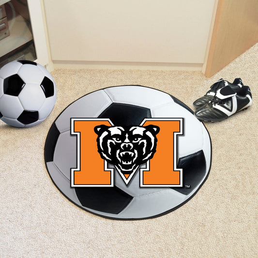 Mercer Bears Soccer Ball Rug - 27in. Diameter - Mercer