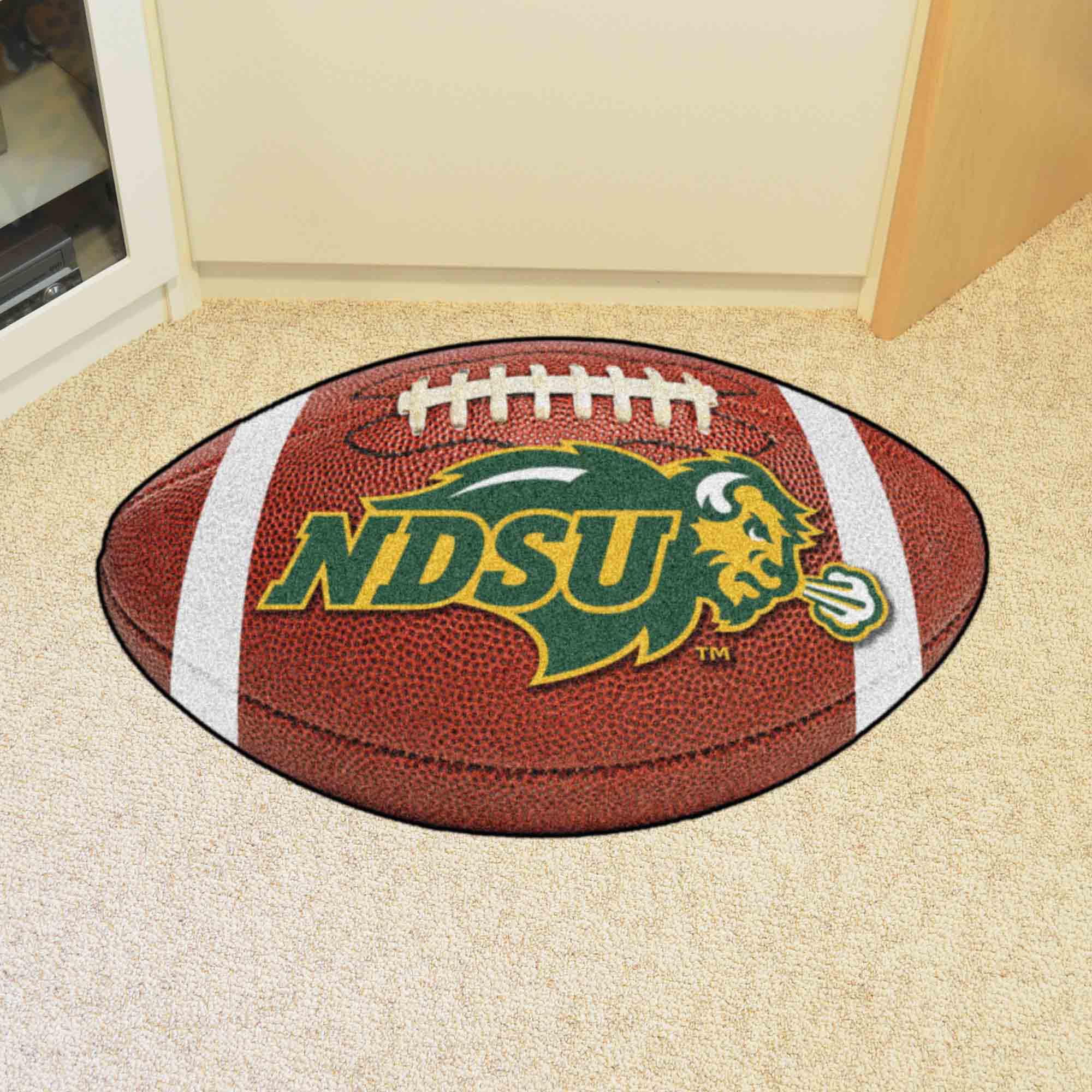North Dakota State Bison Football Rug - 20.5in. x 32.5in. - North Dakota State