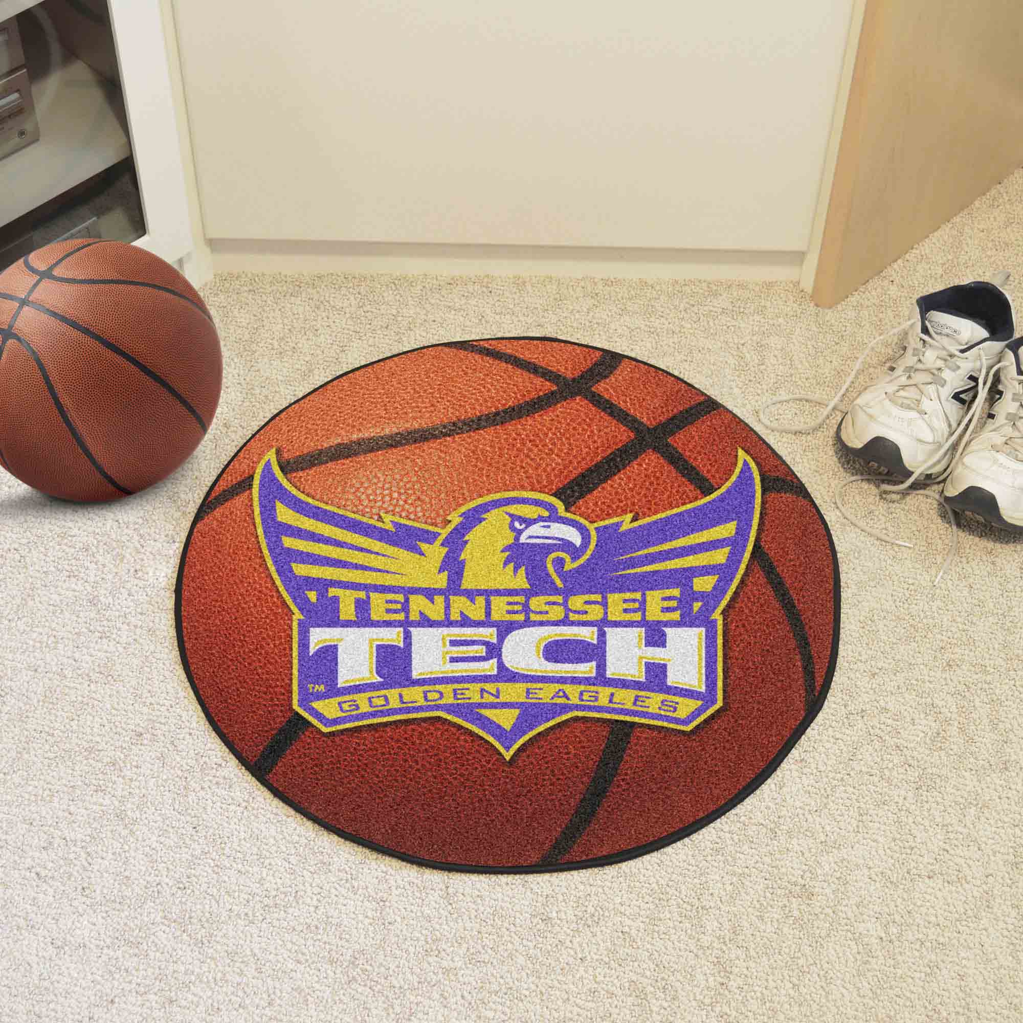 Tennessee Tech Golden Eagles Basketball Rug - 27in. Diameter