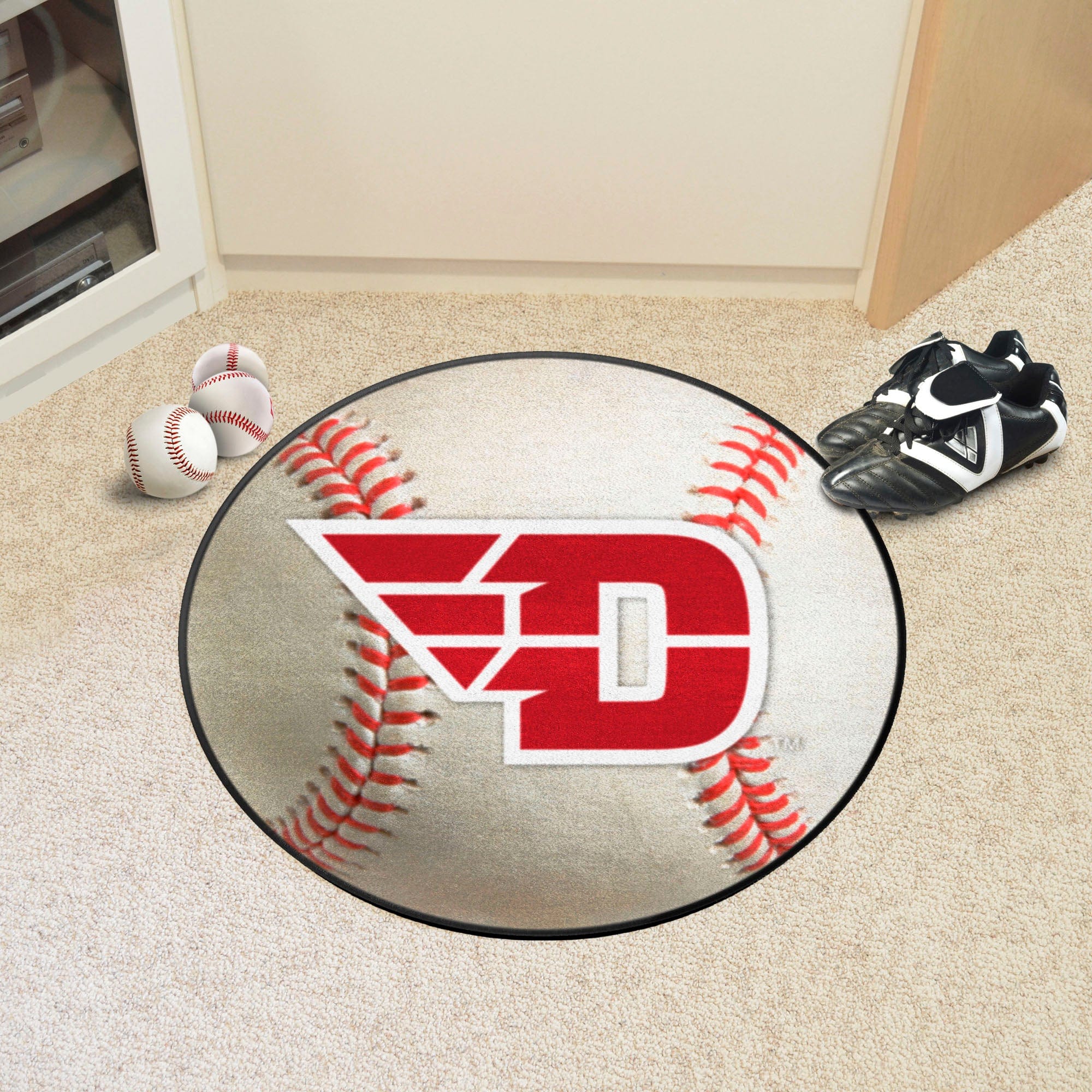 Dayton Flyers Baseball Rug - 27in. Diameter - Dayton