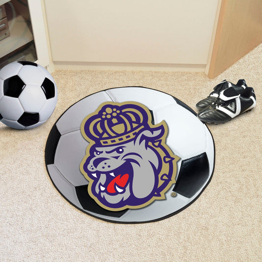 James Madison Dukes Soccer Ball Rug - 27in. Diameter - James Madison